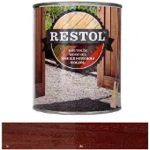Restol Houtolie Zijdeglans Hardhoutbruin 1 LTR