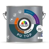 Global Paint PU Top Woodprimer | Grondverf Binnen & Buiten 1 LTR - Wit