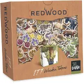 Sit Down! Redwood - 178 Wooden Tokens