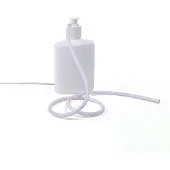 Seletti LED decoratie-tafellamp Daily Glow zeepdispenser, wit / opaal, Woon-/ Eetkamer, Kunststof, Design, tafellamp