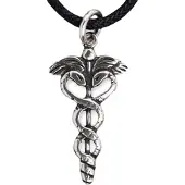EtNox Zilveren Caduceus hanger (K1014S)