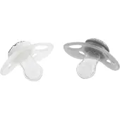 Twistshake - Pacifier 6+m Pastel Grey/White 2-pack