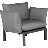 Fiam Domino Armleuning Antraciet - Banken Olefine Anthracite - 492D BINE