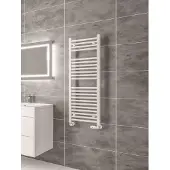 Eastbrook Biava multirail handdoekradiator 40x35cm 145W wit glans