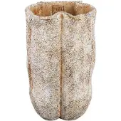 Ptmd collection PTMD Bloempot Roddie - 18x17x30 cm - Cement - Creme