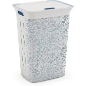 Kis Chic Wasbox - 60L - Ventilatiegaten - Wit/Blauw