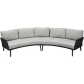AVH-Collectie Primitivo hoek loungeset 2 delig antraciet aluminium