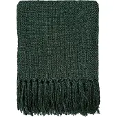 Malagoon Forest Green Solid Plaid 125 x 150 cm