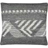 Malagoon Mochica Wool Sierkussen Decostripe - 45 x 45 cm Grijs