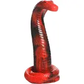 XR Brands King Cobra - Silicone Dildo - Red