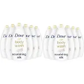 Dove Nourishing Silk Body Wash 500 ml - Voordeelverpakking 12 stuks