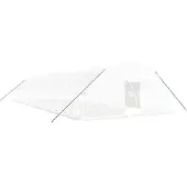 vidaXL Tuinkas met stalen frame 108 m² 18x6x2,85 m wit