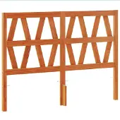 vidaXL Hoofdbord 160 cm massief grenenhout wasbruin
