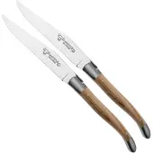 Laguiole En Aubrac 22C99OLIH, 2-delige steakmessenset, olijfhout