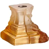 Kosta Boda Rocky Baroque Kandelaar 95 Mm - Kaarshouders Kristalglas Amber - 7062309