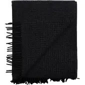 Røros Tweed Vega deken 150x210 cm Black