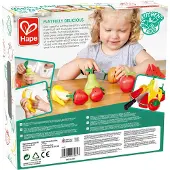 Hape Speelgoed Fruit Set - 9-delig houten speelkeukenaccessoire voor kinderen vanaf 3 jaar