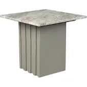 Dutchbone Bijzettafel Clayton | metaal grijs 40x40x35 cm bijzettafels | NADUVI