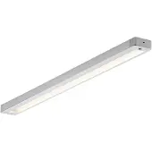 Paul Neuhaus LED onderbouwlamp Helena 59,5x4cm 3.000K, alu / grijs / zink, Keuken, Aluminium, Modern, kastverlichting