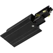 SLV Onderdeel | S-TRACK Inbouw, voeding, links, zwart | S-TRACK SYSTEM