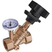 Kemper MULTI-FIX-PLUS inregelafsluiter handmatig met aftapstop binnendraad DN15