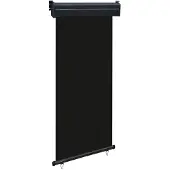 vidaXL Balkonscherm 105x250 cm zwart