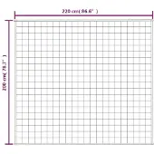 vidaXL Verzwaringsdeken 200x220 cm 9 kg stof lichtcrèmekleurig