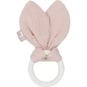 Jollein Bijtring Siliconen Bunny Ears - Wild Rose