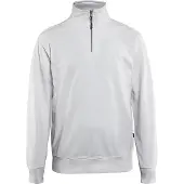 Blakläder Sweatshirt met halve rits 33691158 | Wit | Maat XS - 7330509466162