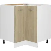 vidaXL Hoekonderkast Lyon 75,5x75,5x81,5 cm sonoma eikenkleurig