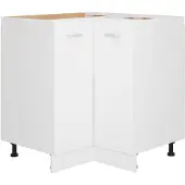 vidaXL Hoekonderkast Lyon 75,5x75,5x81,5 cm bewerkt hout wit