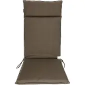 Madison Tuinstoelkussen hoge rug 50x120 cm Universeel taupe outdoor