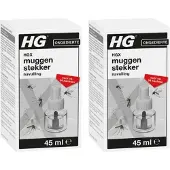 Hg HGX Muggenstekker Navulling - Effectief tegen Muggen - 2 stuks!