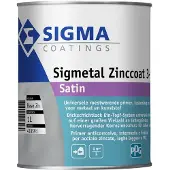 Sigma Sigmetal Zinccoat 3-in-1 Satin | Zijdeglans Grondverf en Lakverf Buiten 1 LTR - Kleur|1|2