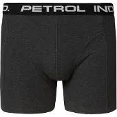 Petrol Industries Boxershorts grijs gemêleerd / zwart / wit
