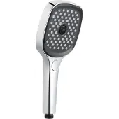 Ben Beam handdouche vierkant 12cm met 3 straalsoorten chroom