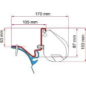 Fiamma VW T6 Kepler Kit H1-L2 >2014 F35
