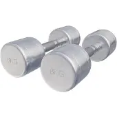 Gorilla Sports Dumbellset 16 kg (2 x 8 kg) Chroom