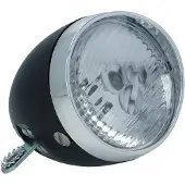 Dresco Koplamp Fiets Classic Zwart - Fietsverlichting - Classic - 3 LEDs - Zwart