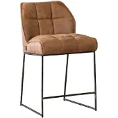 Bronx Industriële barkruk Abel cognac 70 cm