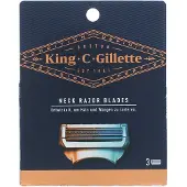 Gillette King C. Neck Razor Blades - 3 pieces