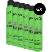 Schwarzkopf Got2b Dry Shampoo Extra Fresh - 6 x 200 ml