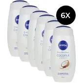 Nivea 6x Soft Care Douchegel Coconut & Jojoba Oil 250 Ml