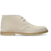 Manfield Beige suède veterboots | Maat 46