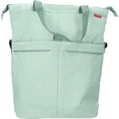 Dyto Enkele fietstas - Shopper of schoudertas - Voorvak met ritsvak - Verstevigde bodem - 18 Liter - Mint Groen
