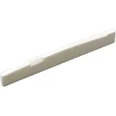AllParts BS0254000 Gecompenseerd zadel van gebleekt been voor akoestische gitaar 76x2,8x8,7 mm