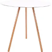 XLBoom | Bijzettafel Elle aluminium wit 45x45x40.5 cm bijzettafels | NADUVI