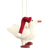 Sass & Belle Gans vilten kersthanger -