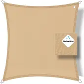 Buitenkado schaduwdoek waterdicht 2 x 2m, zand beige