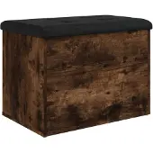 vidaXL Opbergbankje 62x42x45 cm bewerkt hout gerookt eikenkleurig